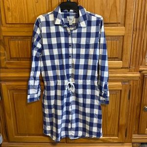 G.H. Bass & CO. Dress Blue and White Plaid
